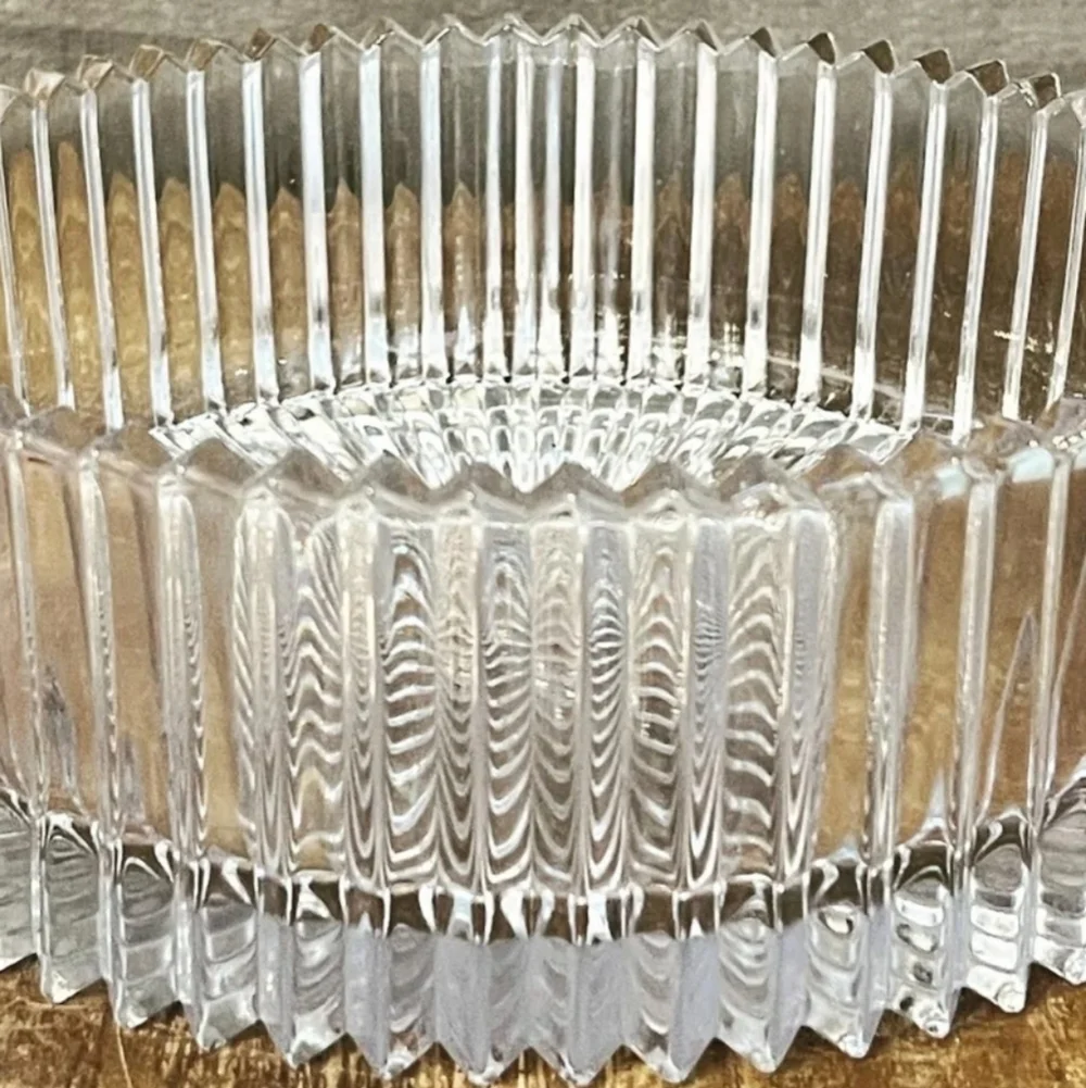 Mikasa Hostess Diamond Fire Cut Crystal Bowl